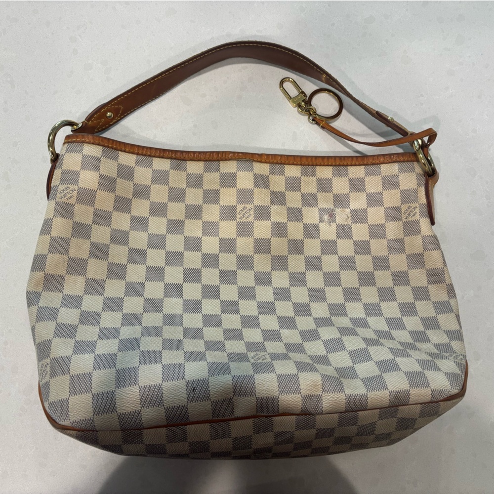 Checkered gray and Cream Louis Vuitton Women's Bag
